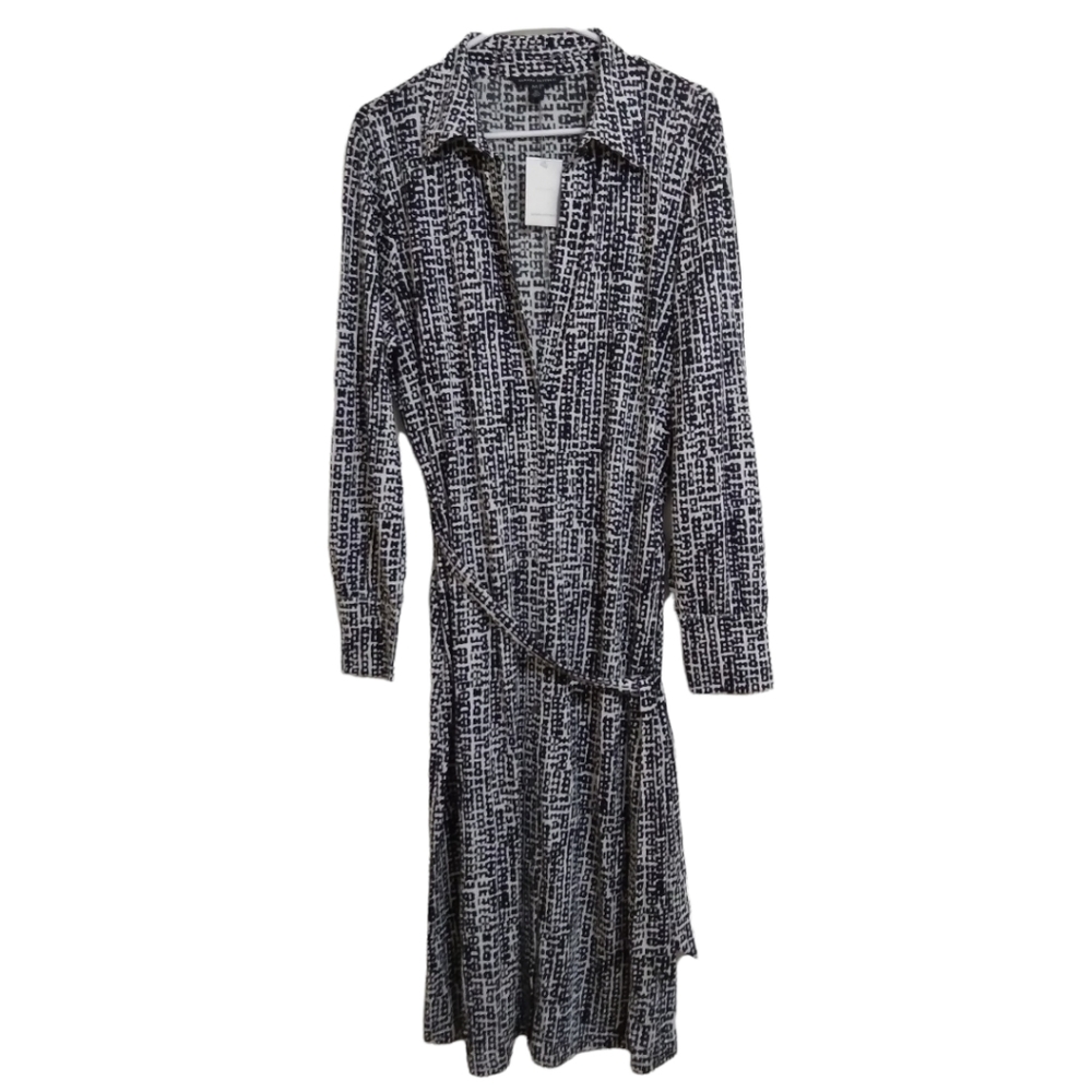 Banana Republic Womens Silk/Cotton Shirt Dress XL Tall